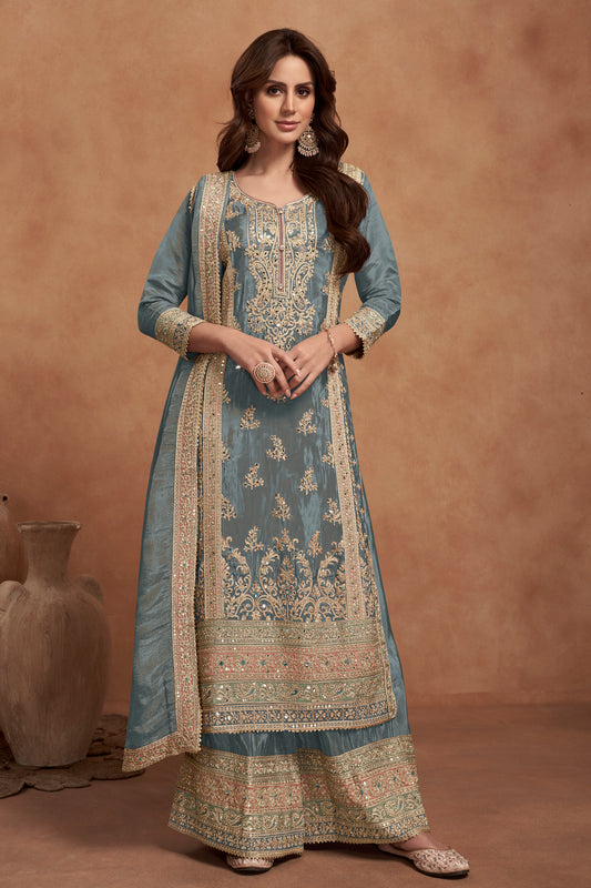 Wedding Function Wear Indian Pakistani Designer Salwar Kameez Palazzo Suits