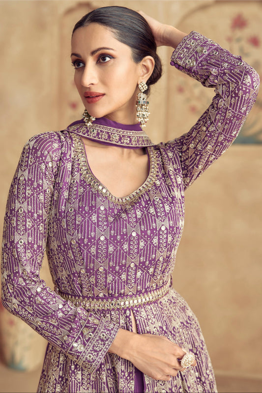 Indian Wedding Designer Heavy Stylish Fabric Party Wear Anarkali Gown