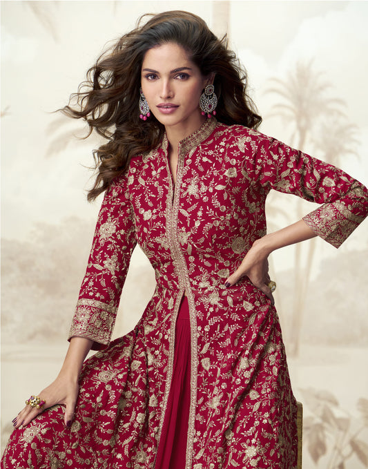 Wedding Function Party Wear Anarkali Full Dupatta Gown Suit Online USA