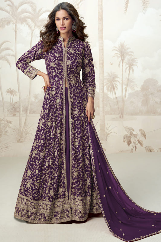 Wedding Function Party Wear Anarkali Full Dupatta Gown Suit Online USA