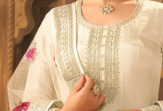 Special Reception Party Wear Anarkali Gown Suits Heavy Embroidery Work