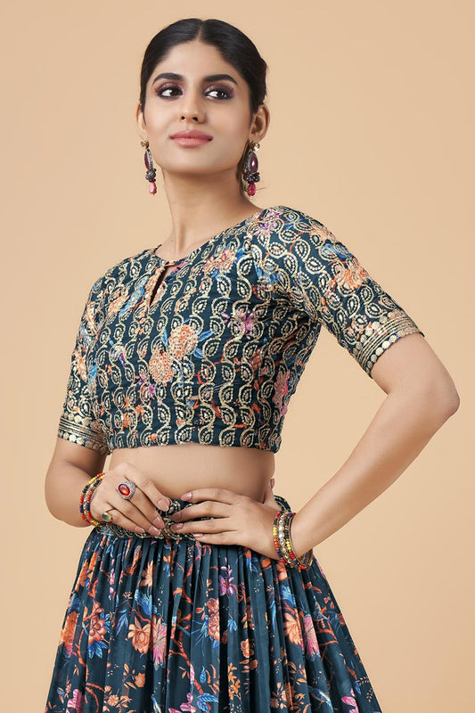 Indian Pakistani Designer Wedding Wear Georgette Lehenga Choli Dupatta