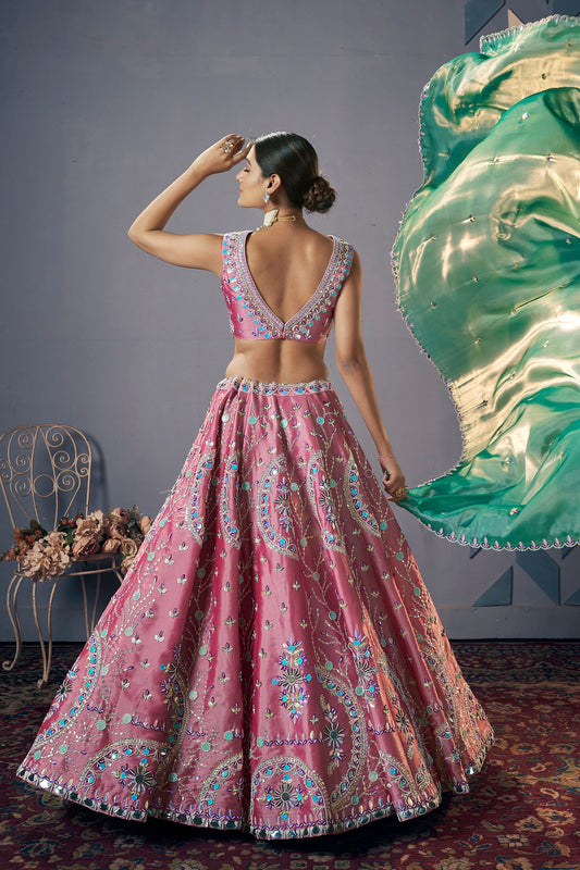 Heavy Function Lehenga Outfit Indian Traditional Wedding Wear Embroidery Lehenga Choli