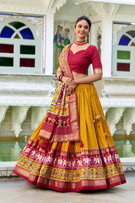 Indian Designer Silk & Embroidery Work Wedding Outfit Lehenga Choli