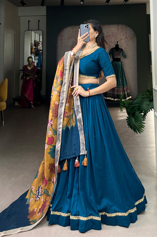 Ready to Wear Silk Foil Printed Special Occasion Wear Lehenga Choli
