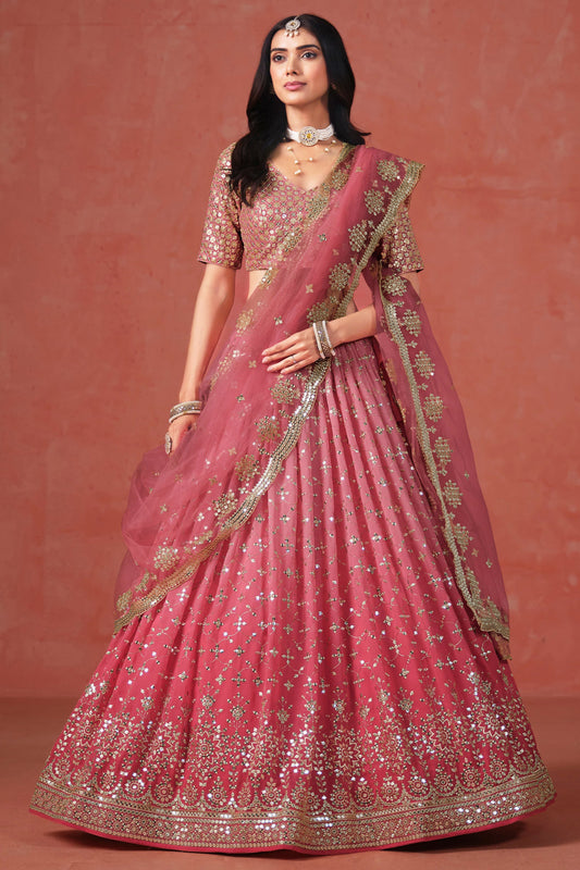 USA Based Boutique for Plus Size Special Indian Pakistani Roka Nikah Wear Lengha Choli With Net Dupatta