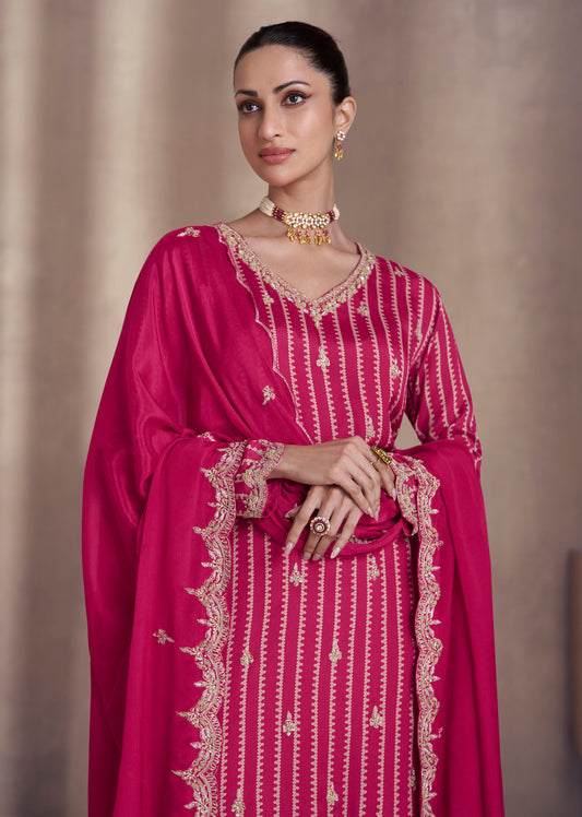 Eid Ramdan Special Heavy Embroidery Work Salwar Kameez Plazzo Dress