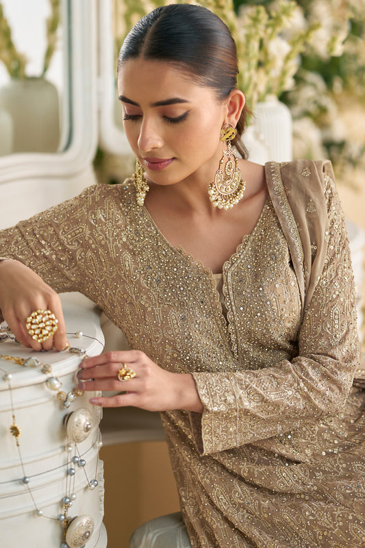 Indian Designer Women's Wear Sharara Dress For Wedding Guest USA New Wedding Salwar Kameez Plazzo Dresses