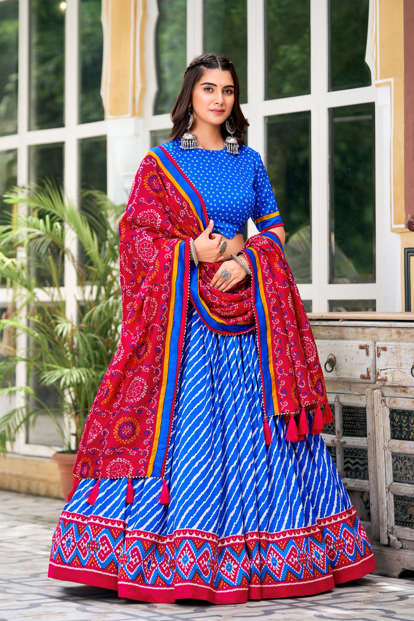 Blue Color Designer Wedding Wear Readymade Lehenga Choli With Dupatta