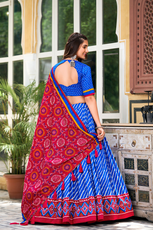 Blue Color Designer Wedding Wear Readymade Lehenga Choli With Dupatta