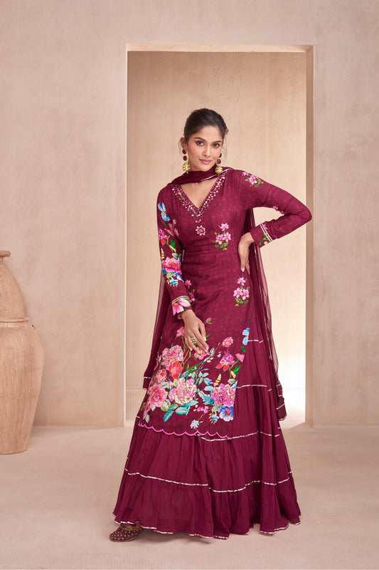 Hand Made Embroidery Work Roka Nikah Wear Salwar Kameez Plazzo Suits