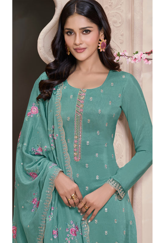 Indian Stylish Designer Dull Santoon Georgette Fabric Salwar Kameez