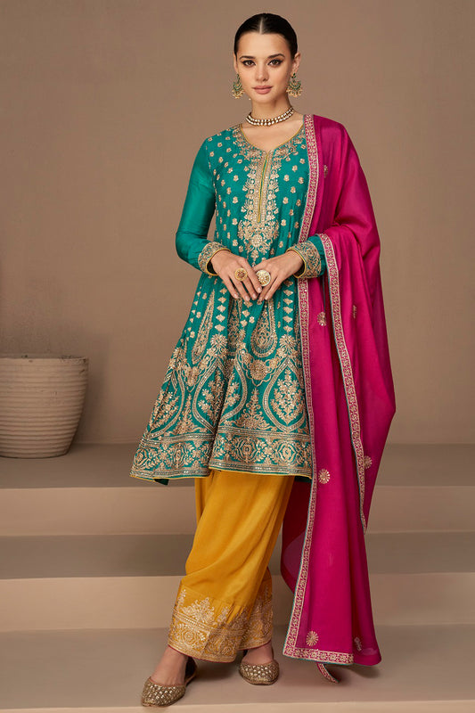 Indian Pakistani Wedding Wear Stylish Anarkali Salwar Kameez Online Pant Suits In Canada