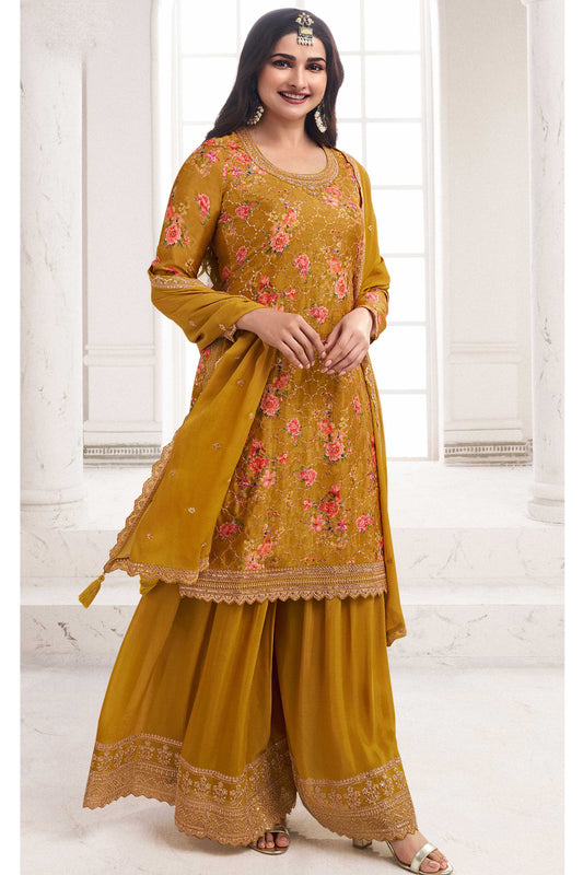 Black Color Eid Ramadan Wear Stylish Salwar Kameez Plazzo Dupatta Suit