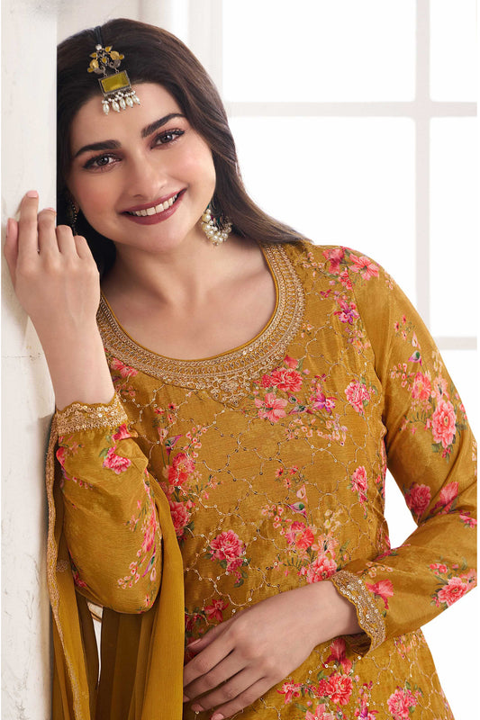 Black Color Eid Ramadan Wear Stylish Salwar Kameez Plazzo Dupatta Suit