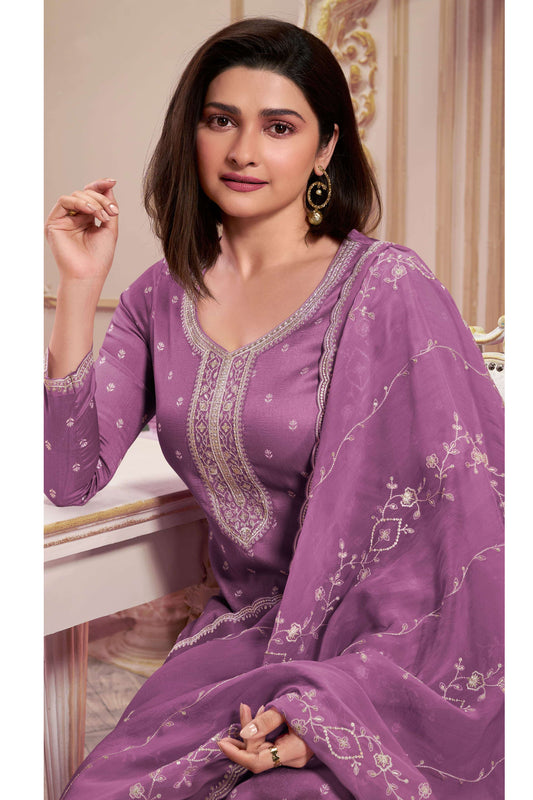 Gorgeous Stylish Santoon Fabric Embroidery Work Salwar Kameez Suit