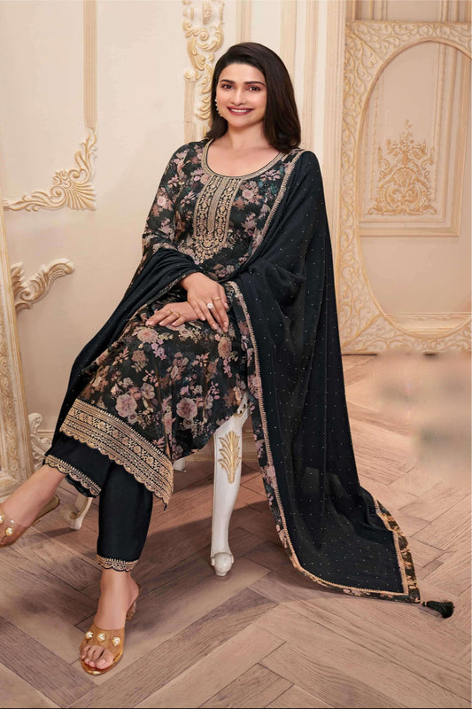 Beautiful Designer Ready To Wear Embroidery Worked Salwar Kameez Suits