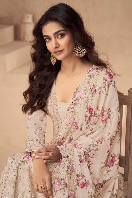 Indian Pakistani Designer Traditional Wear Women's Salwar Kameez Plazzo Dress
