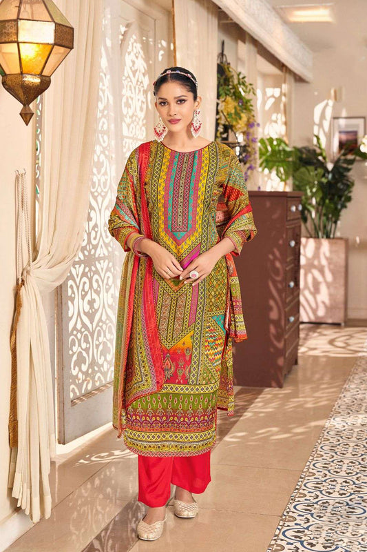 Indian Traditional Designer Summer Special Cotton Salwar Kameez Suit