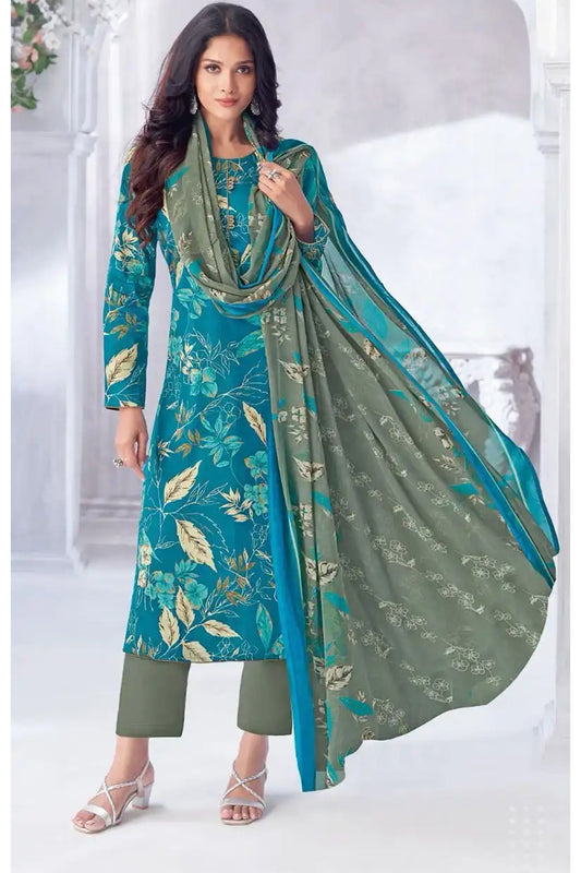 Indian Regular Party Wear Cotton Designer Shalwar Kameez Pant Suits