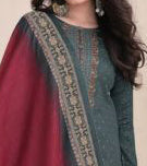 Grey Color Pure Satin Fabric Summer Wear Salwar Kameez Pant Suit's
