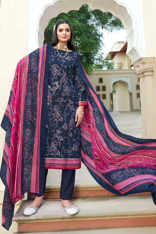 Eid Wear Designer Cotton Fabric Digital Print Salwar Kameez Pant Suit
