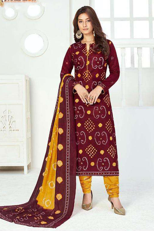 Indian Pakistani Regular Wear Cotton Salwar Kameez Dress With Dupatta