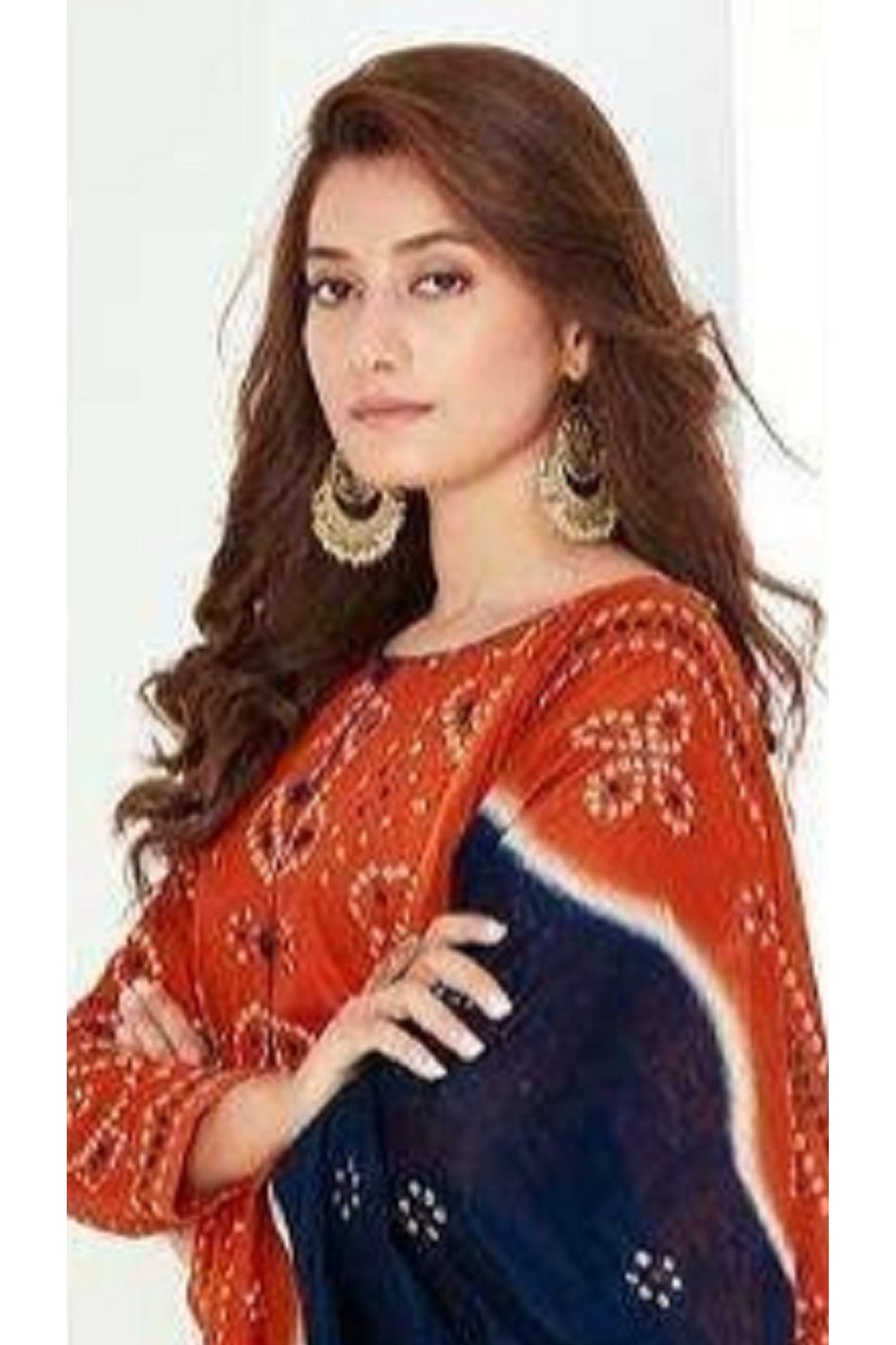 Indian Pakistani Regular Wear Cotton Salwar Kameez Dress With Dupatta