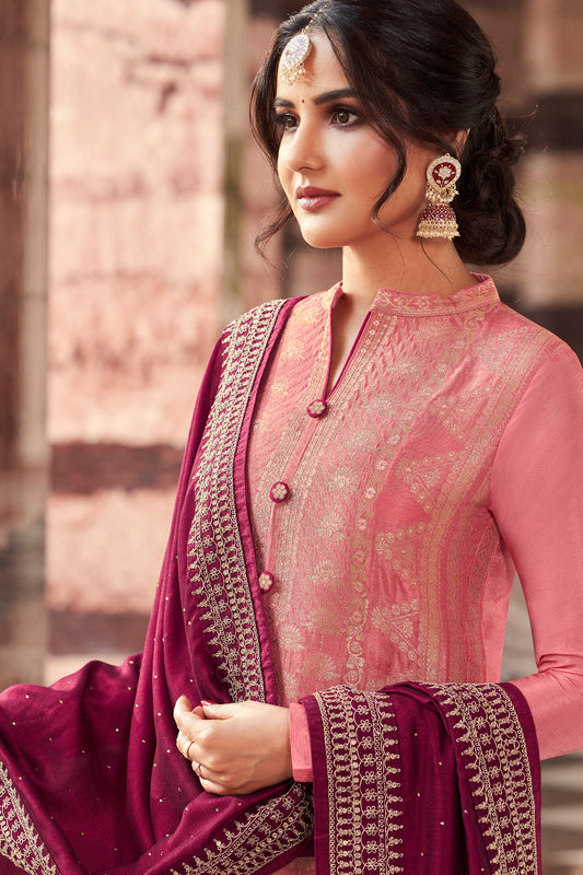 Eid Ramdan Special Embroidered Online Salwar Kameez Plazzo Suit in USA