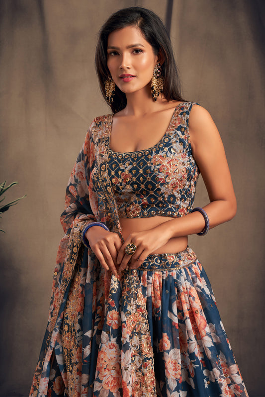 Function Party Wear Readymade Lehenga Choli for Women's Online USA