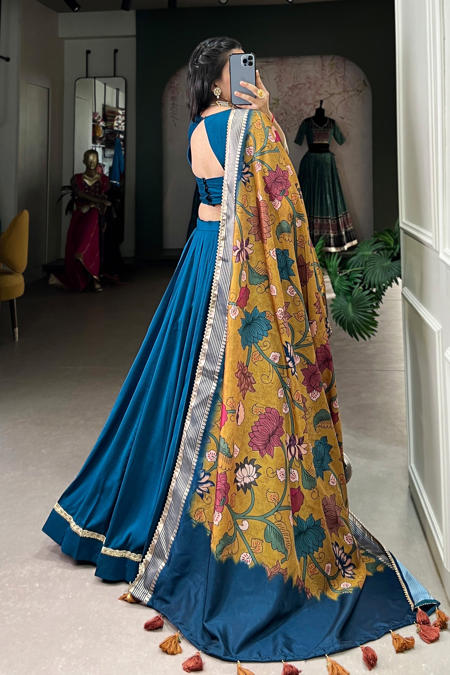 Ready to Wear Silk Foil Printed Special Occasion Wear Lehenga Choli