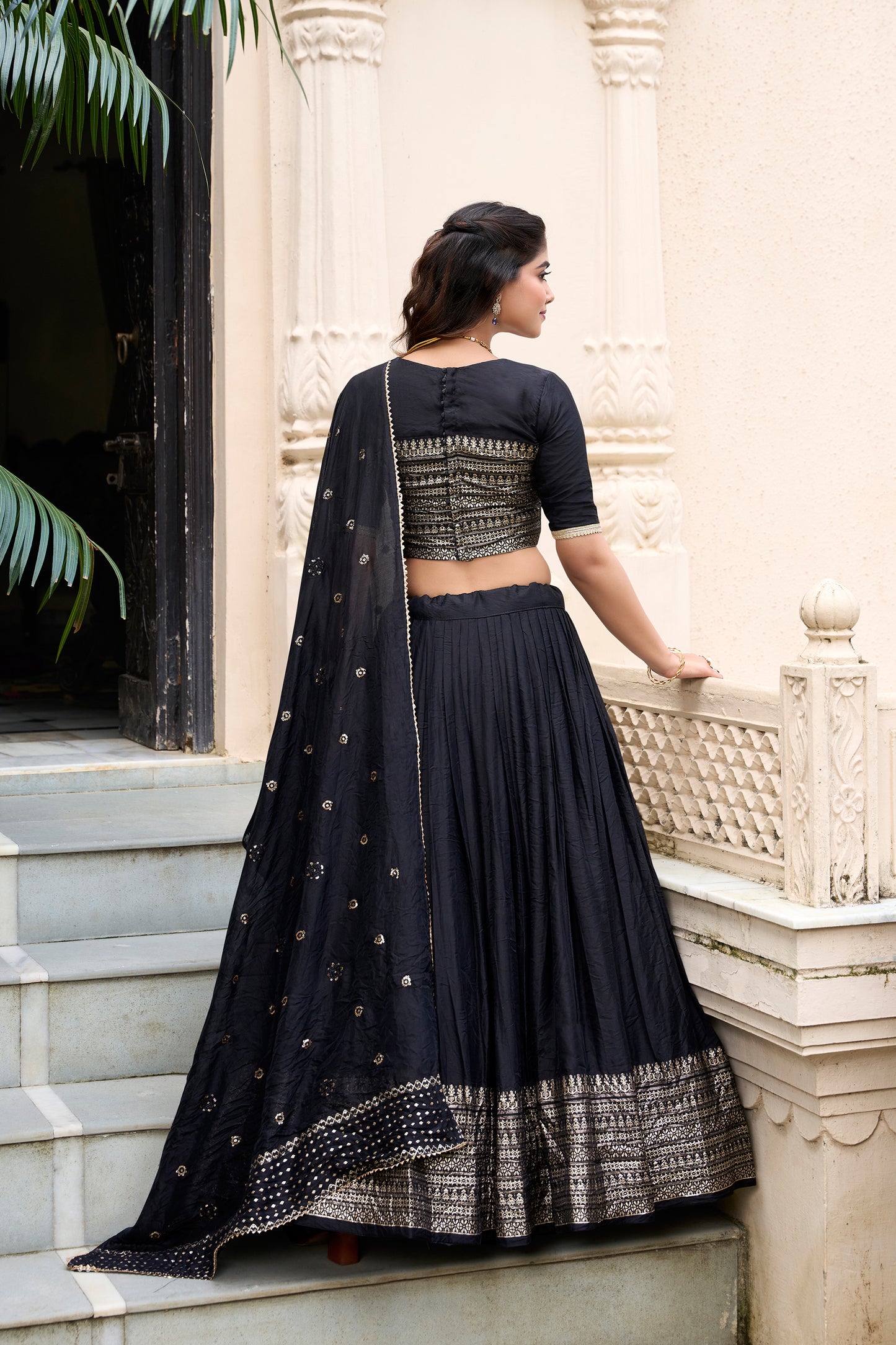 Wedding Reception Party Wear Lehenga Choli With Chanderi Dupatta