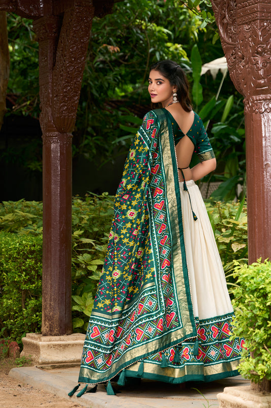 Designer Silk Woven Worked Bridesmaid Lehenga Blouse With Dupatta Set