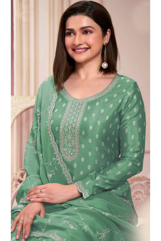 Gorgeous Stylish Santoon Fabric Embroidery Work Salwar Kameez Suit