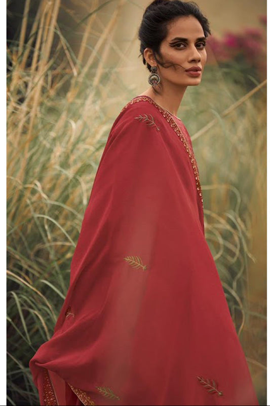 Mehendi Function Wear Salwar Kameez Plazzo Pant Suits With Duaptta