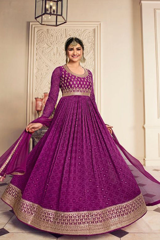 Heavy Embroidery Work Pakistani Roka Nikah Wear Special Anarkali Gown For Women's