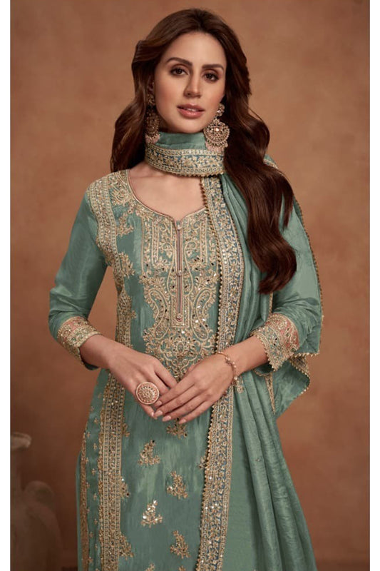 Indian Traditional Georgette Fabric Festival Wear Women sharara