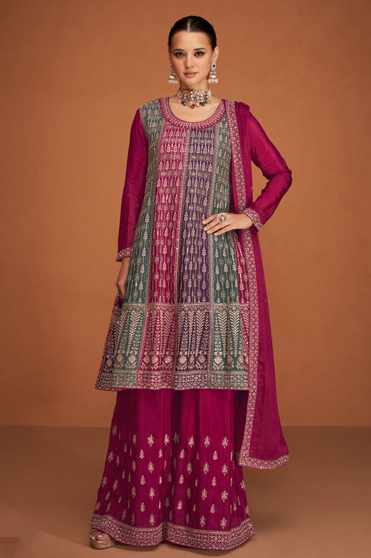 Indian Designer Readymade Embroidery Work Salwar Kameez Sharara Palazzo Suits