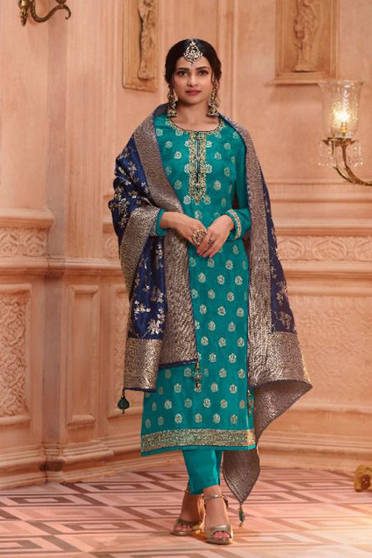 Indian Style Wedding Wear Women's Salwar Kameez Pant Suits
