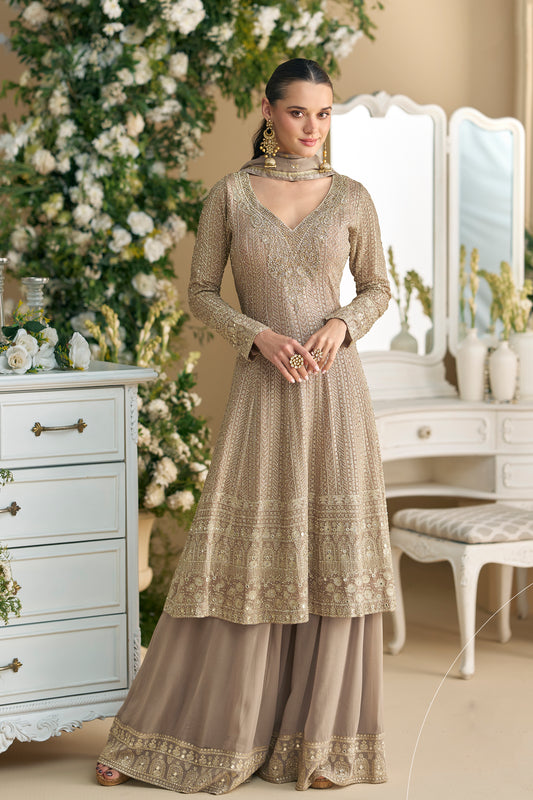 Indian Designer Women's Wear Sharara Dress For Wedding Guest USA New Wedding Salwar Kameez Plazzo Dresses