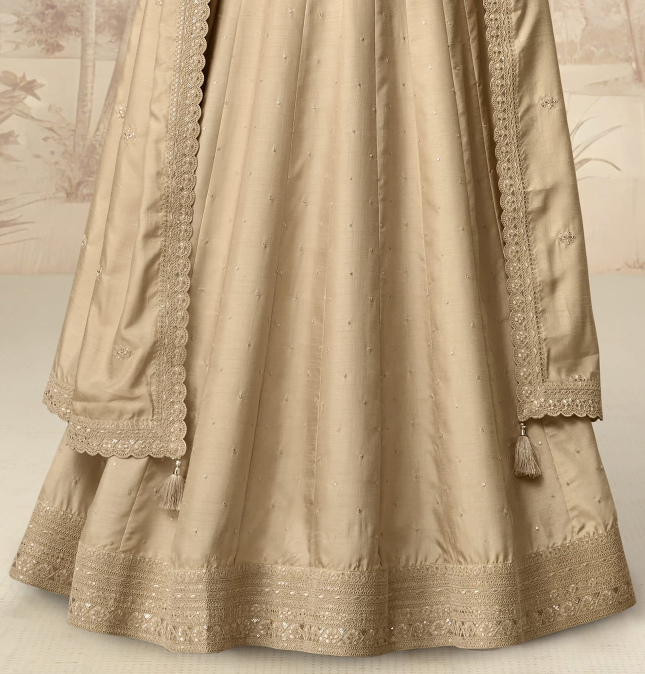 Heavy Embroidery Work Anarkali Gown With Dupatta Online Wear USA