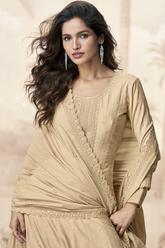 Heavy Embroidery Work Anarkali Gown With Dupatta Online Wear USA