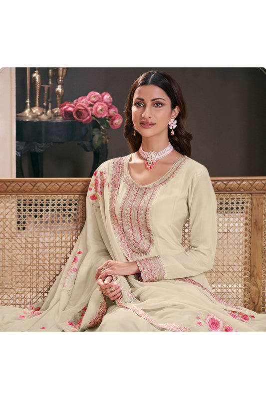 Beautiful Wedding Reception Party Wear Stitched Anarkali Gown