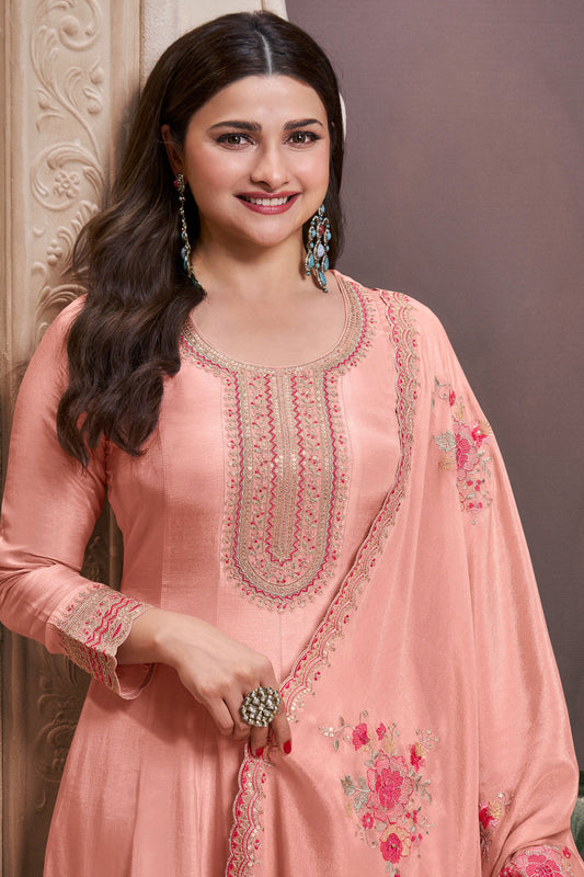 Beautiful Wedding Reception Party Wear Stitched Anarkali Gown