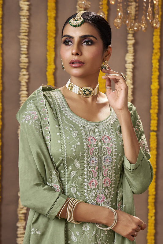 Eid Wear Heavy Anarkali Embroidery Work Styles Salwar Kameez