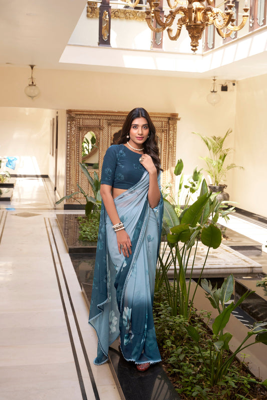 Indian Traditional Wear Soft Saree with Blouse New Gorgeous Woven Sari