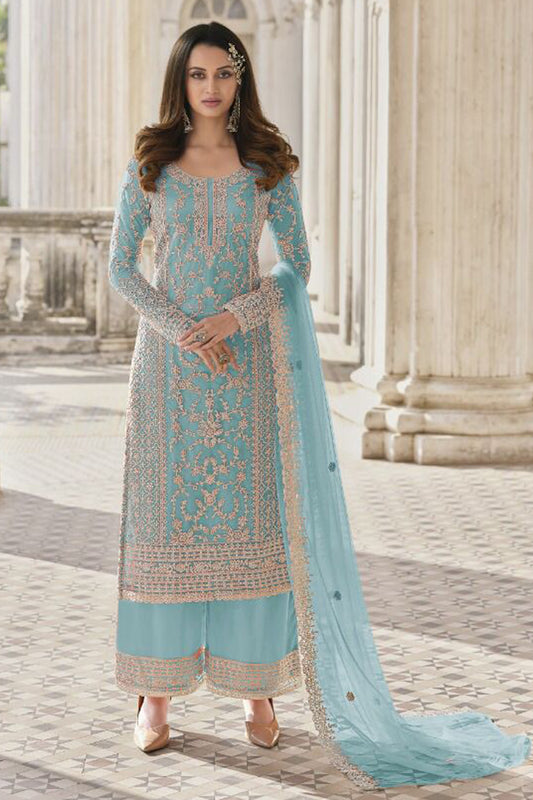 Wedding Function Party Wear Shalwar Kameez Plazzo With Dupatta Dresses