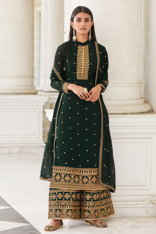 Ethnic outfits for weddings USA Latest Style South Asians Women Wear Heavy Salwar Kameez Plazzo Suits
