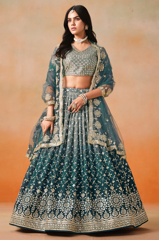 Indian Bridesmaid Wear Wedding Look Heavy Lehenga With Stylish Blouse