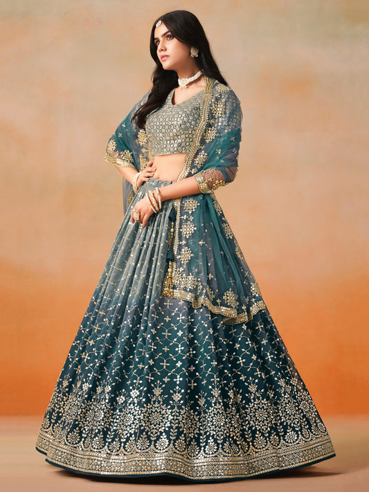 Indian Bridesmaid Wear Wedding Look Heavy Lehenga With Stylish Blouse